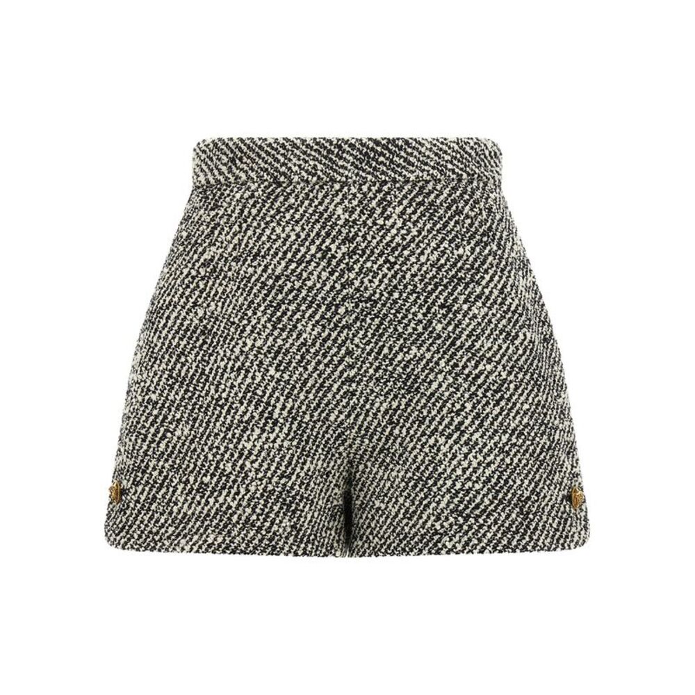 Versace Bicolor Virgin Wool Bermuda Women's Shorts